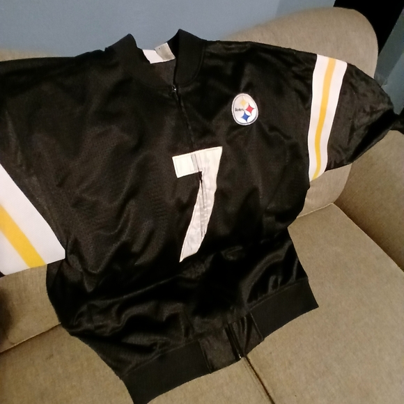 Pittsburgh Steelers Ben Roethlisberger, #7,  Lined Zipped Jacket.  XL - Picture 8 of 16